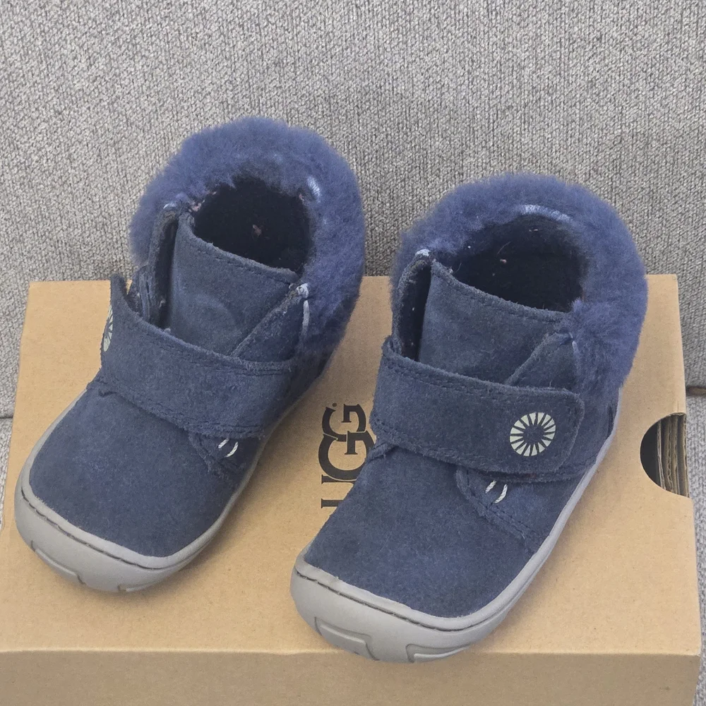 EUC WITH BOX UGG T Jorgen Navy Blue Baby Boots
